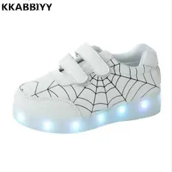 2018 новый мультфильм USB Зарядное устройство светящиеся кроссовки со светодиодной подсветкой Детская обувь освещения для мальчиков и