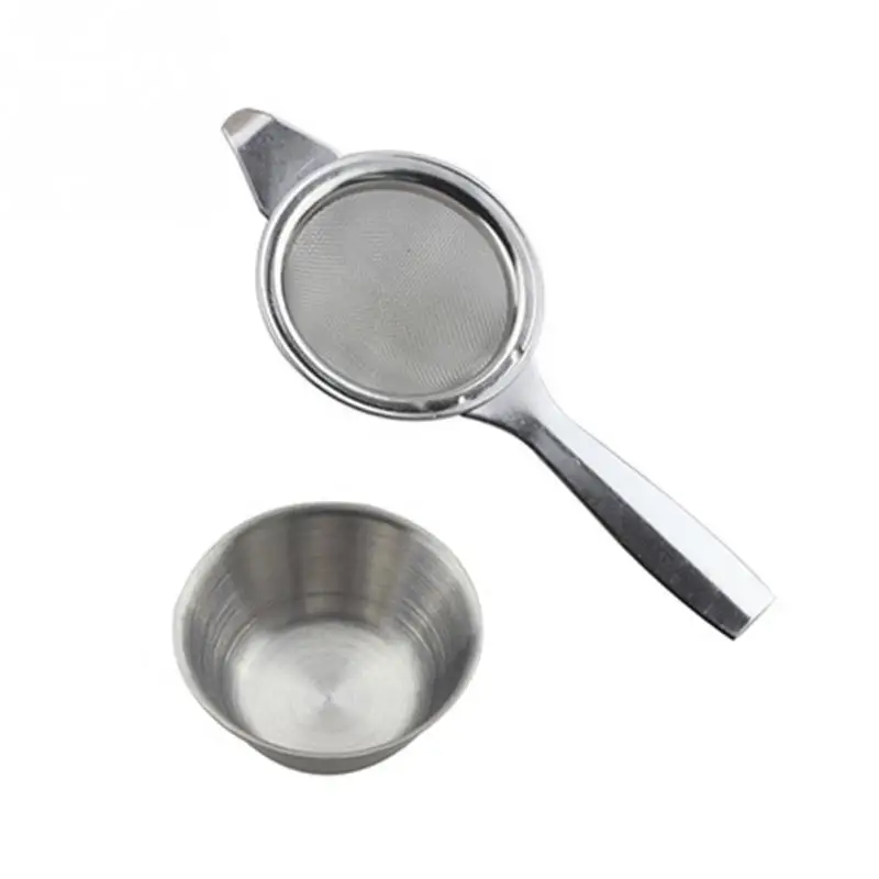 Tea Strainer Kitchen Tool Long Handle Tea Filter Hanging Mini Stainless