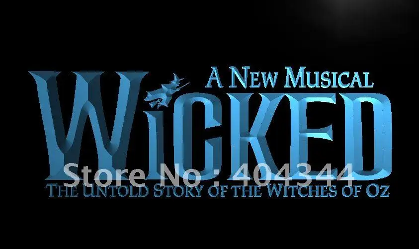 LF168-TM Wicked The Musical Bar Neon Light Sign. Advertising. led panel, Free Shipping, Wholesale LF168-TM Wicked The Musical Bar Neon Light Sign. Advertising. led panel, Free Shipping, Wholesale