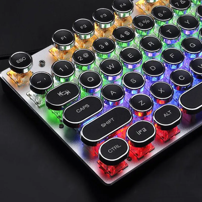 

Punk Time Gaming Mechanical Keyboard Anti-ghosting Backlight Teclado Wired USB Teclado mecanico clavier for CS GO Dota