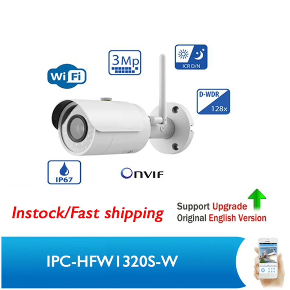 IPC-HFW1320S-W заменить IPC-HFW2325S-W 3MP ИК купольная сетевая камера CCTV IP Wi Fi беспроводной