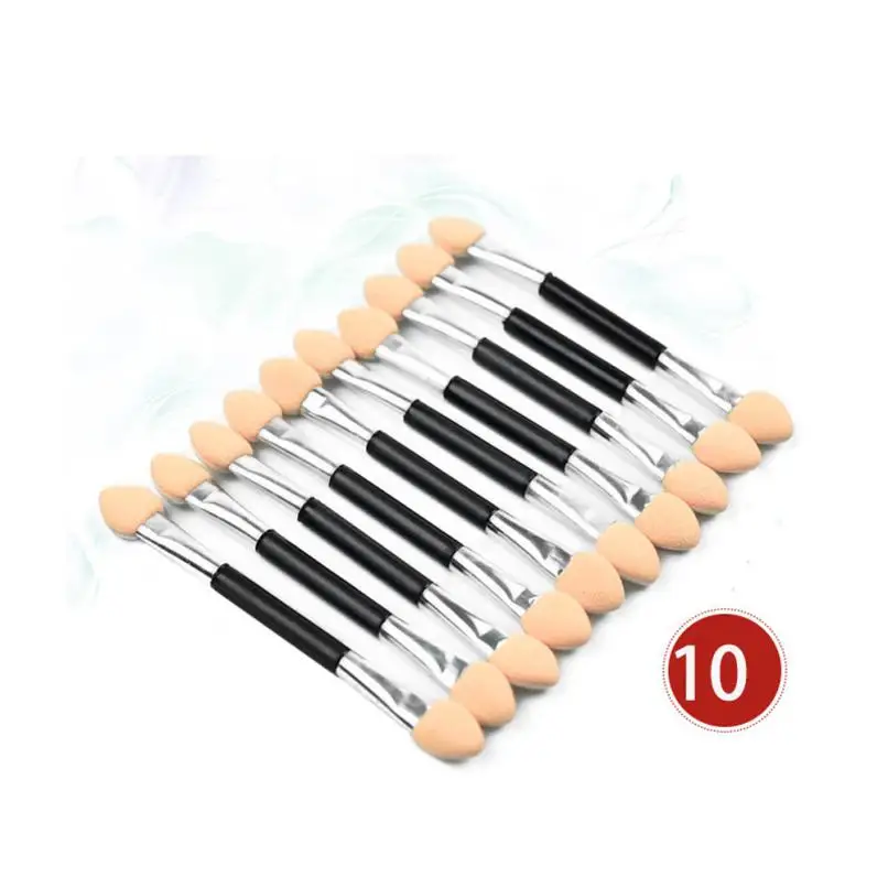

10Pcs Makeup Double-end Eye Shadow Eyeliner Brush Sponge Applicator Tool Supplies Portable m15