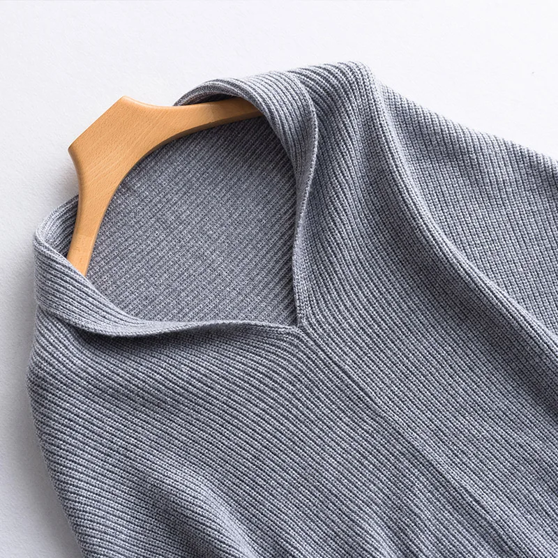 19 spring and autumn new women's long section V-neck wool knit vest female loose thin bat cashmere sweater outside 19 spring and autumn new women's long section V-neck wool knit vest female loose thin bat cashmere sweater outside