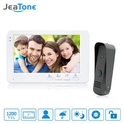 JeaTone 7 "HD 1200TVL дверной звонок светодио дный камерой монитор Видео дверной телефон домофон контроль электронный замок двери Входная система 1v1