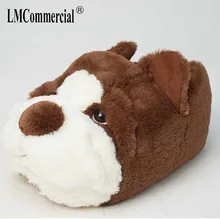 Cotton Plush Special dog Indoor Soft Shoes Men&Women Slippers custom Slipper Cartoon Slipper floor lovers shoes Winter Warm winter cartoon indoor warm plush santa slippers women men children s christmas style home slipper fit christmas gifts