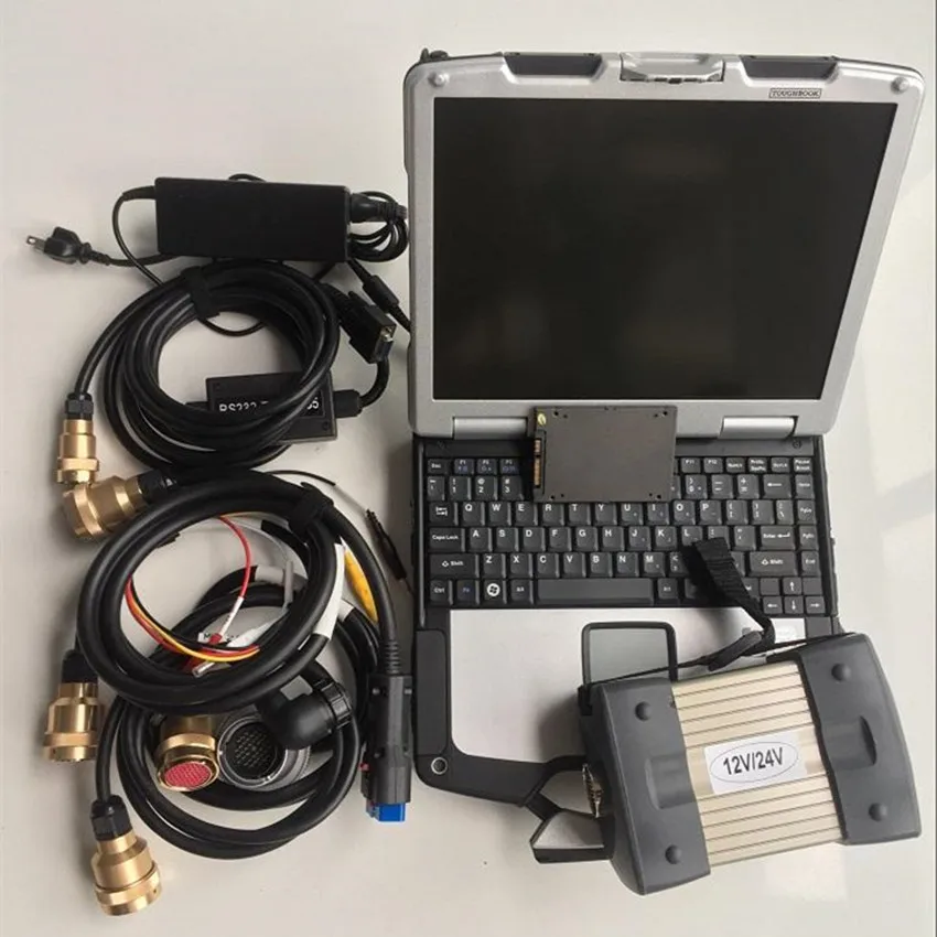 Mb star c3 ssd супер spped сенсорный экран для ноутбука toughbook CF-30 ram 4g с программным обеспечением полный комплект готов к использованию диагностики для автомобилей