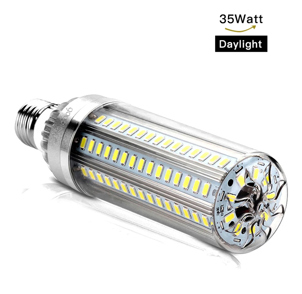 Светодиодный светильник-Кукуруза E27 25 Вт 35 Вт 50 Вт светодиодный E39 светодиодный S лампочка 110 В 220 В высокомощный светодиодный S лампа для наружного складского спортзала - Испускаемый цвет: 35W