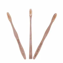 Струйное 1 шт. зубная щетка из натурального бамбука ультра зубные щетки с мягкой щетиной для деревянной ручкой Уход за полостью рта Отбеливание Семья взрослых вечерние подарок Красота Декор