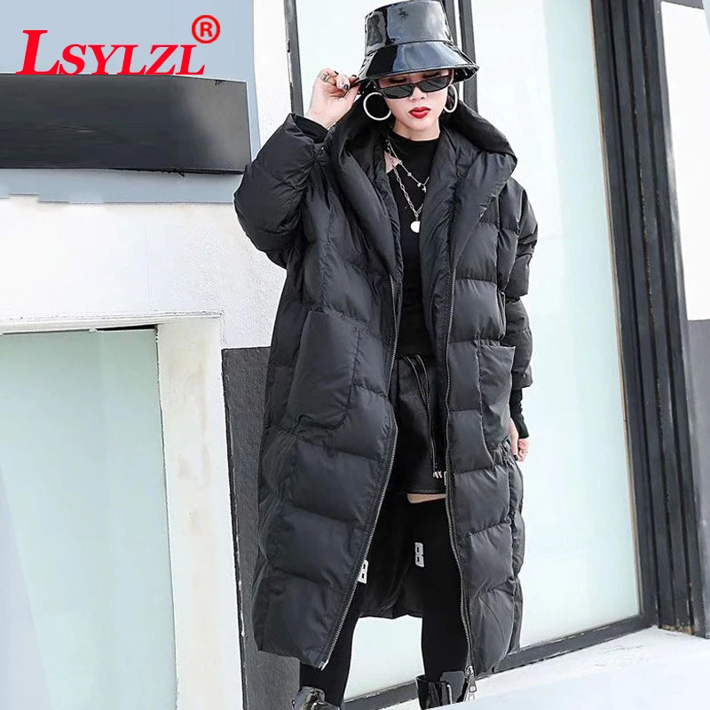 

Oversize Military Parka Female Long Padded Winter Coat Warm Outwear Thick Quilted Jacket Women Clothing Plus Size C494