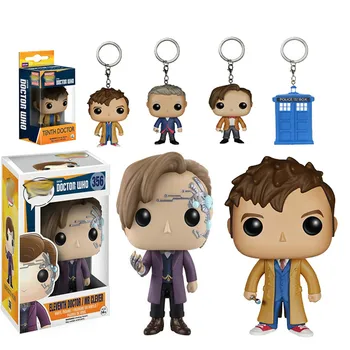 

Action Doctor Who Figure 10th 12th doctor 10CM PVC Funny Model Toys Tardis Doctors Figurine Keychain Collector Gift for Children