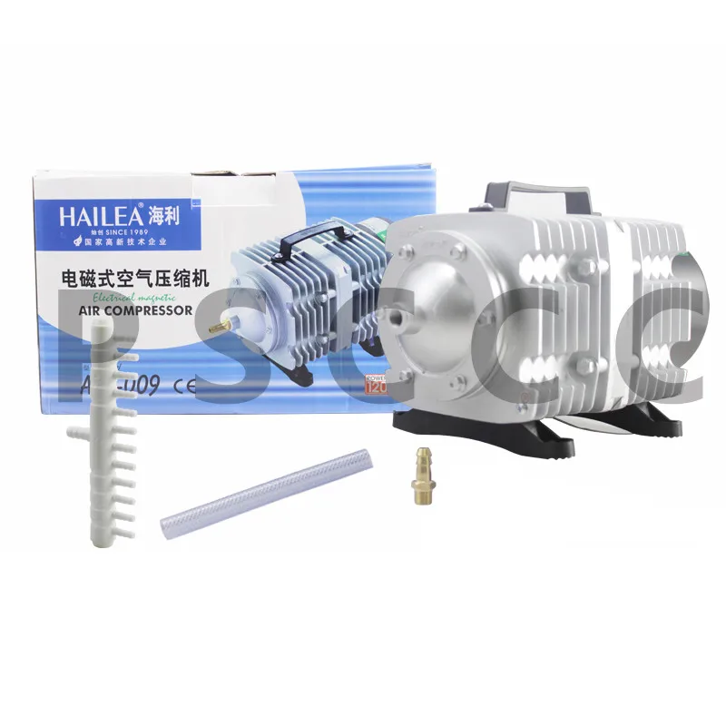 Hailea ACO009 Электрический магнитный воздушный компрессор насос с 12 ходовым