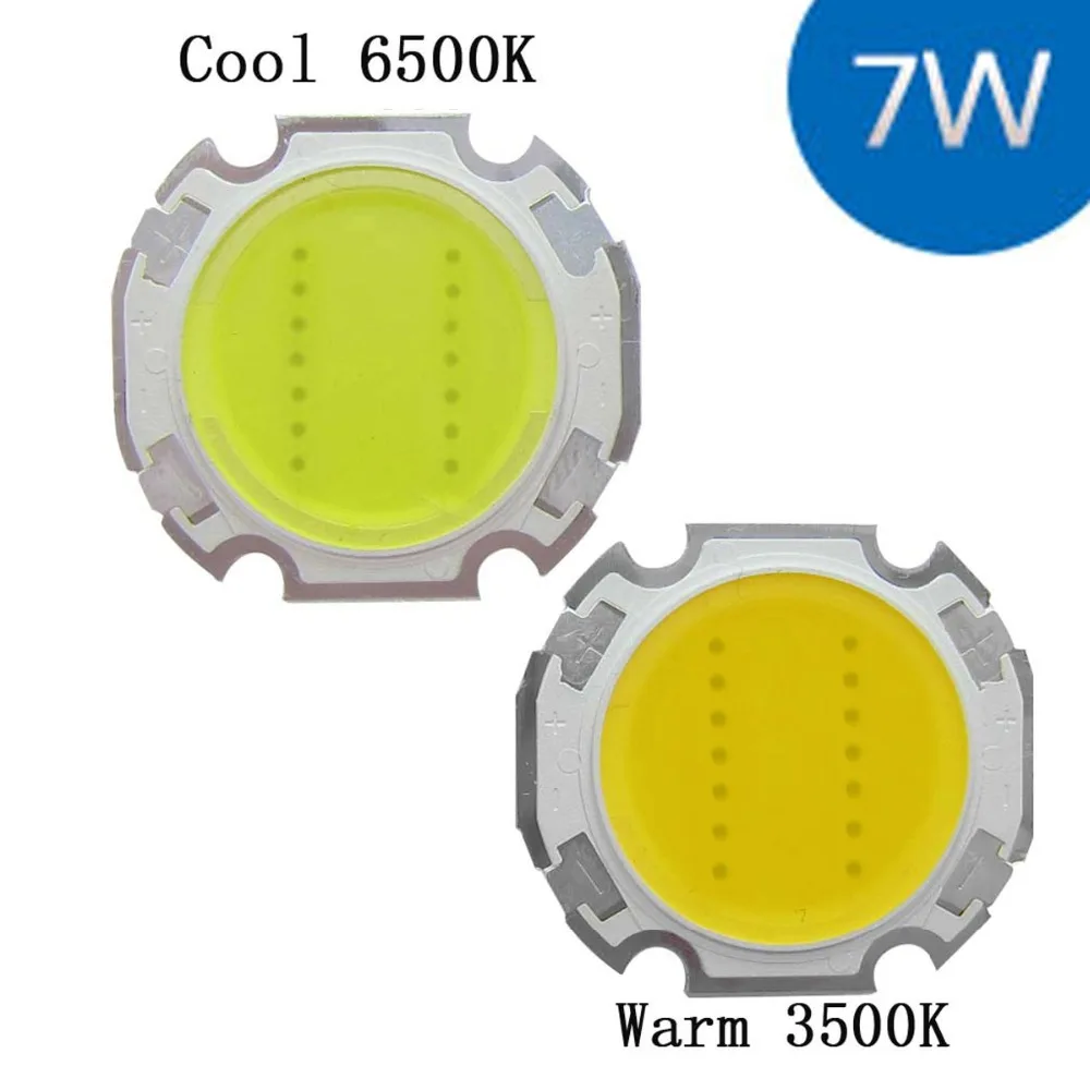 7 W Холодный/теплый белый мощный круглый COB LED SMD лампа часть лампа 700LM DC21-24V