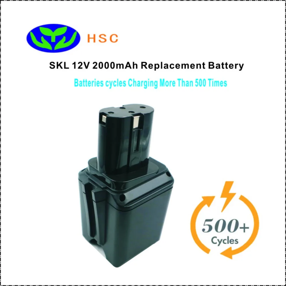 SKL12B 2000 mAh 12 V NiCAD батарея замена SKL 92931, 2467-02 аккумулятор
