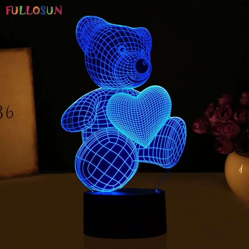 HTB1XEFpRVXXXXclaXXXq6xXFXXXV.jpg_ Lampka Nocna Led 3D Miś