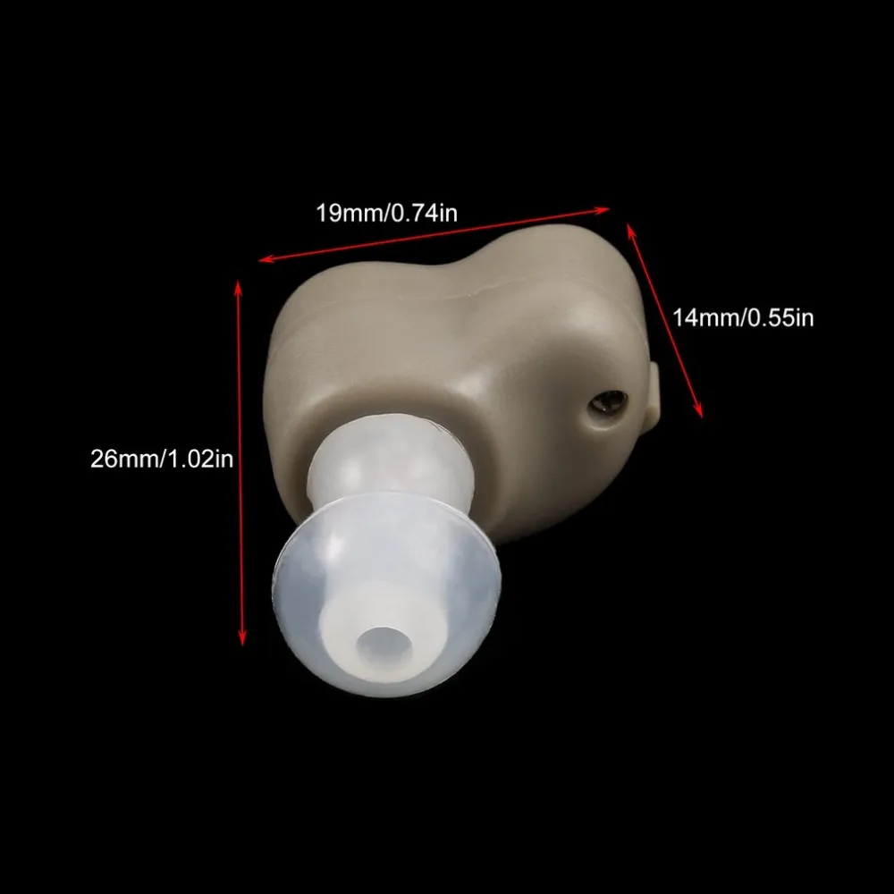 Portable Mini In-Ear Hearing Aids Voice Sound Amplifier Adjustable Tone Small Hearing Aid Ear Health Care For The Elderly Deaf