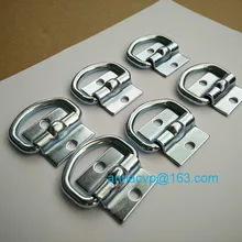6 шт. высокое качество палубное кольцо, Крепежное кольцо, канатное кольцо D кольцо Привязать вниз точка якоря для прицепов Прицеп комплектующие аксессуары
