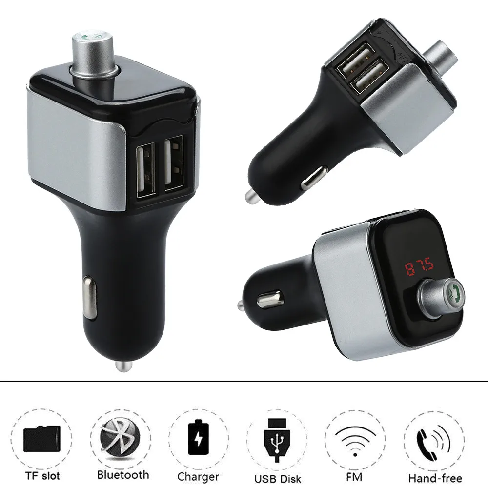 

CARPRIE USB Port Wireless Bluetooth Car MP3 Player FM Transmitter Radio LCD USB Car-styling Auto Charger 5.17