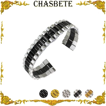 

18mm 20mm 22mm Stainless Steel Watch Band for Orient Men Women Metal Strap Wrist Loop Belt Bracelet Black Silver Gold + Pin