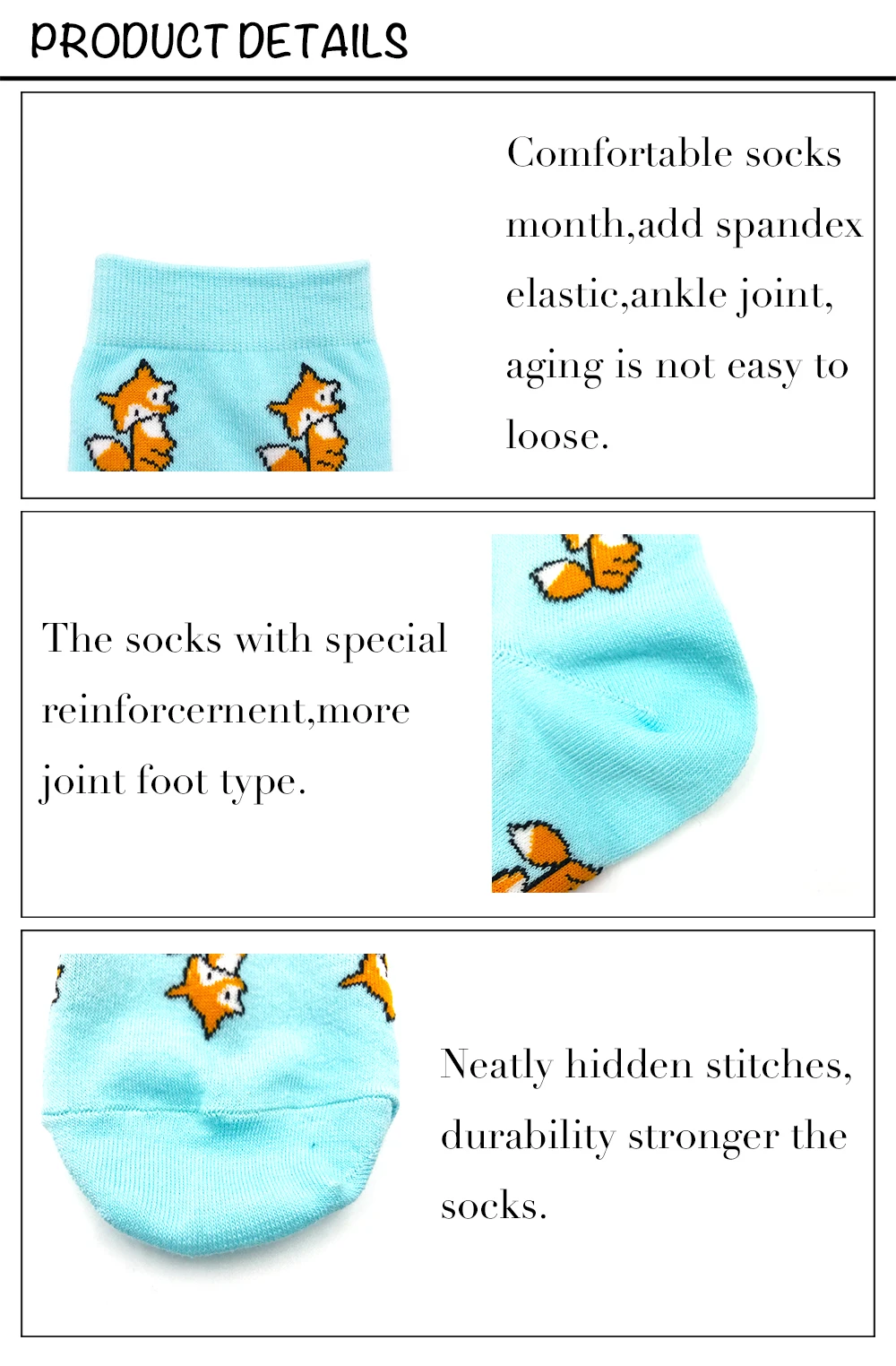 VPM 3 Pairs/Lot Winter Autumn Warm Women Crew Socks Colorful Cartoon Cute Animal Dog Cat Fox Dinosaur Funny Socks