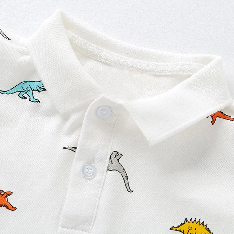 CROAL chery/Милая Детская футболка с динозавром для мальчиков; Детские рубашки; Одежда для маленьких мальчиков; летние рубашки; футболки; топы; одежда