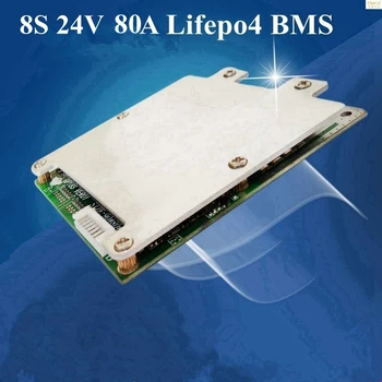 

8S 24V 80A Blanced Common Same Port Lifepo4 BMS 80A 24V LiFePo4 Battery Pack Bms for Electric Motocycle E-bike