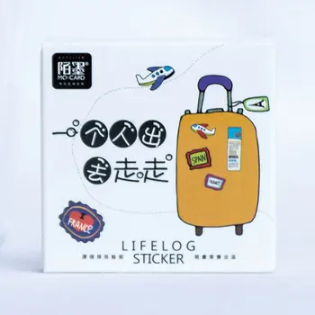 

45 Pcs/box Creative tourism stickers Mini Paper Decoration DIY Scrapbook Notebook Album Sticker Stationery Kawaii Sticker