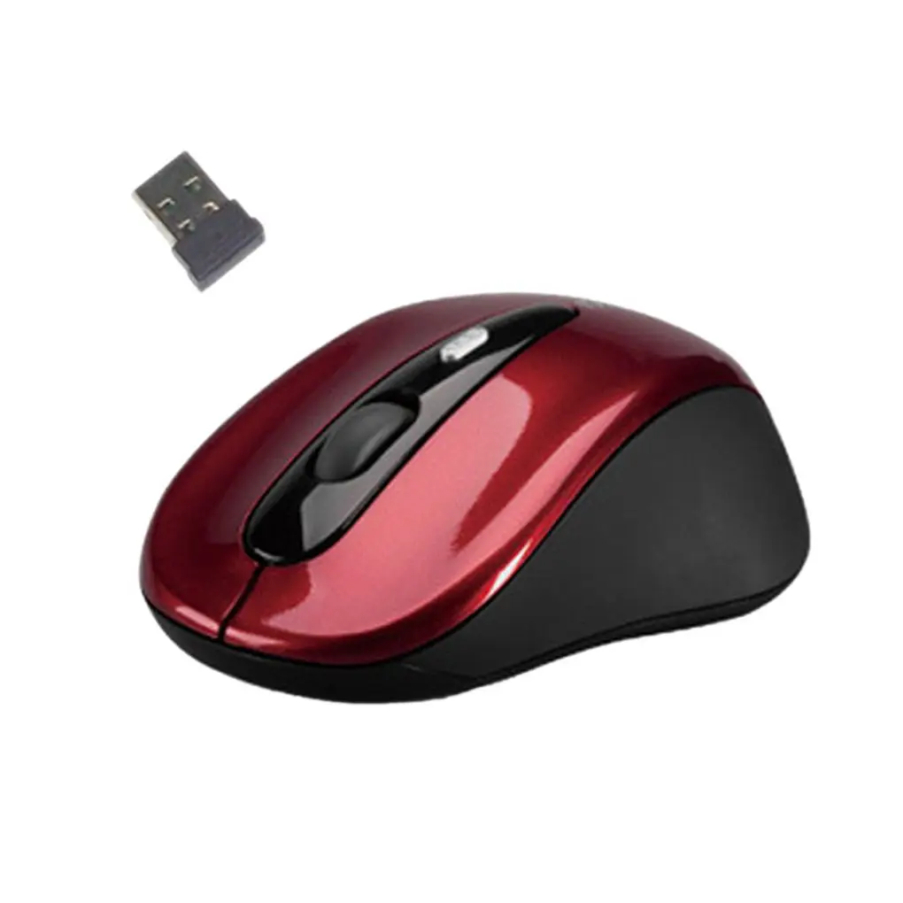 Universal 2.4GHz Wireless Mouse 1600DPI Optical Computer Cordless Office Mice with USB Receiver