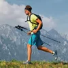 Naturehike Carbon Fiber 4 Section Ultralight Trekking Poles Tungsten Steel Walking Stick Trail Running Hiking Alpenstock 1