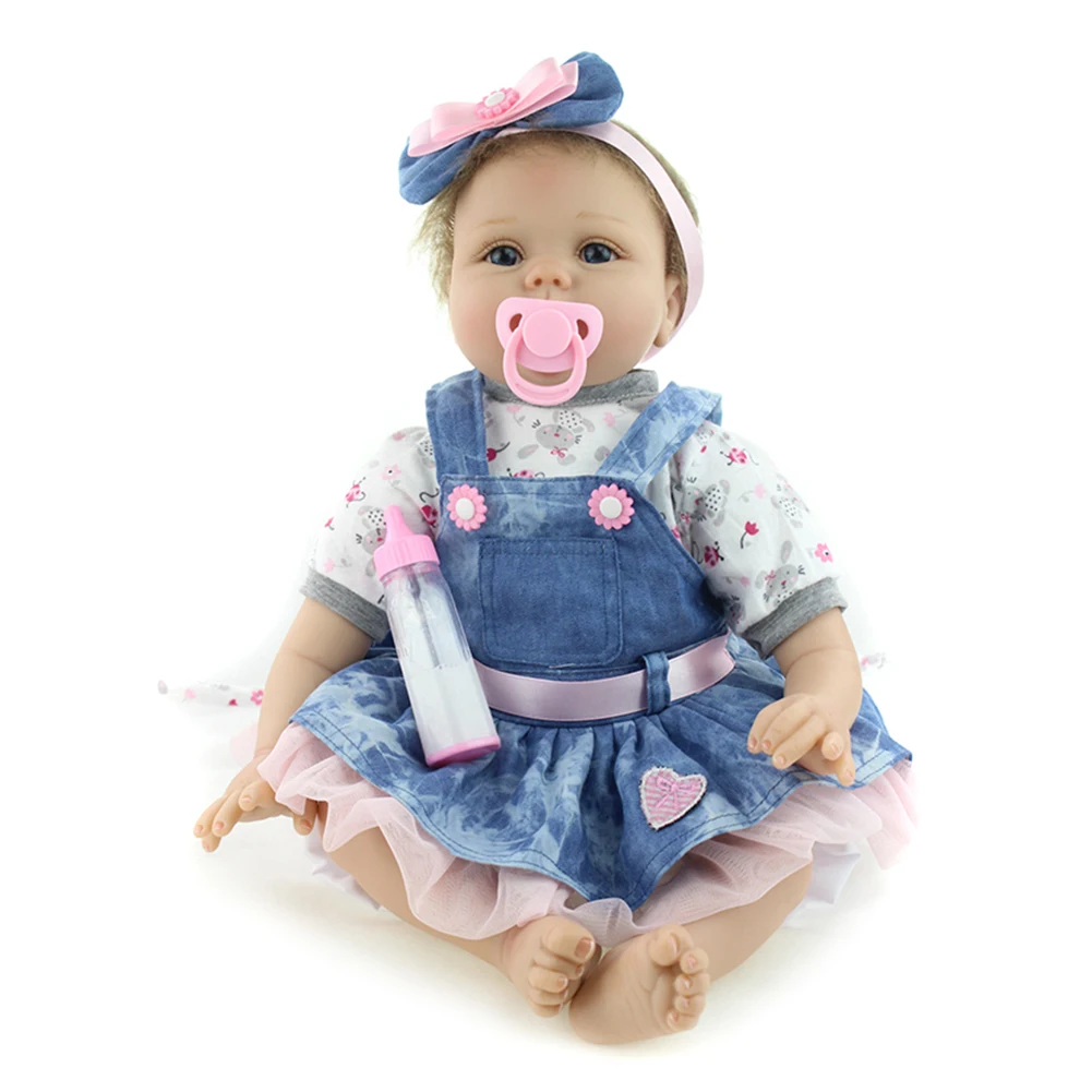 

55CM Silicone Baby Reborn Dolls Lifelike Jointed Princess Girls Toy Christmas Festival Gifts YH-17