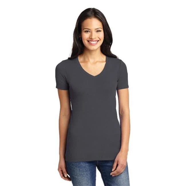 Port Authority LM1005 Ladies Concept Stretch V-Neck Tees Grey Smoke - 2XL
