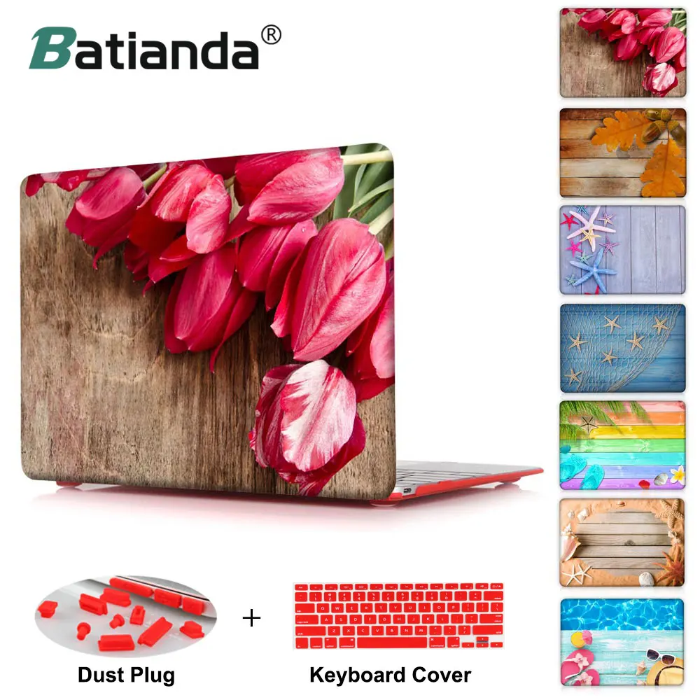 

Sea Flowers leaves lifebuoy shell stars for MacBook Air 13 printed Case Air 11 12 Hard Cover for Macbook Pro Retina 13 15 Cases