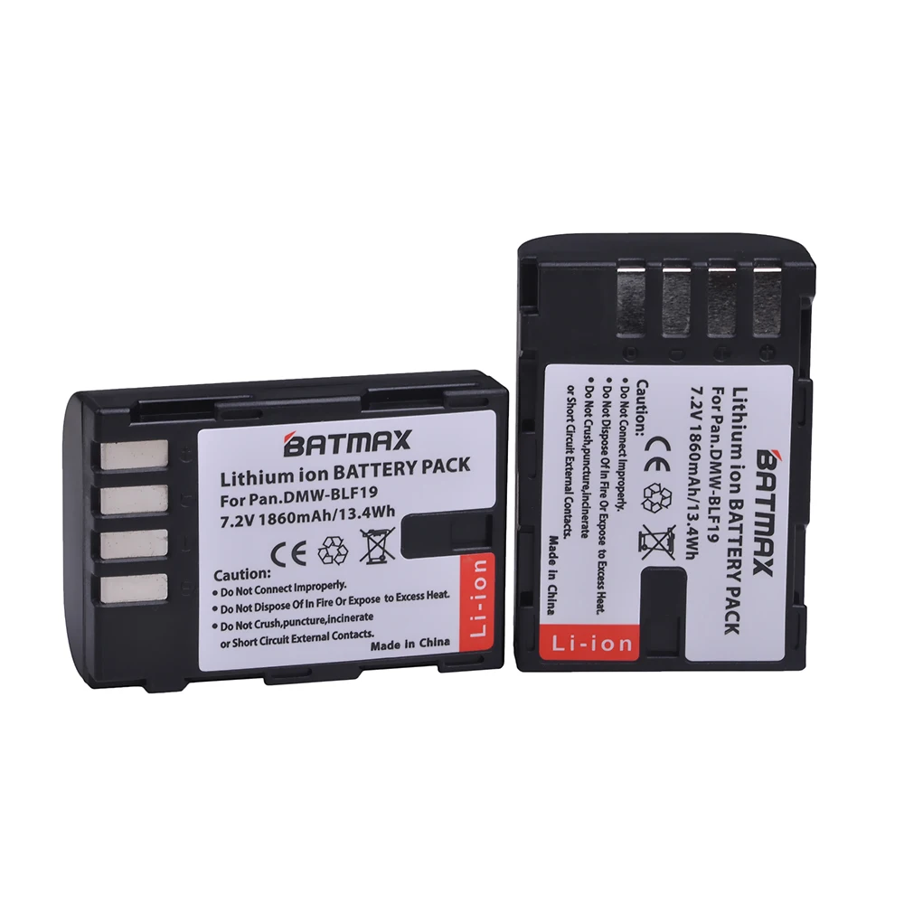 Аккумулятор Batmax BLF19 BLF19E BLF19e для камеры комплект из 2 предметов батарея Panasonic Lumix GH3