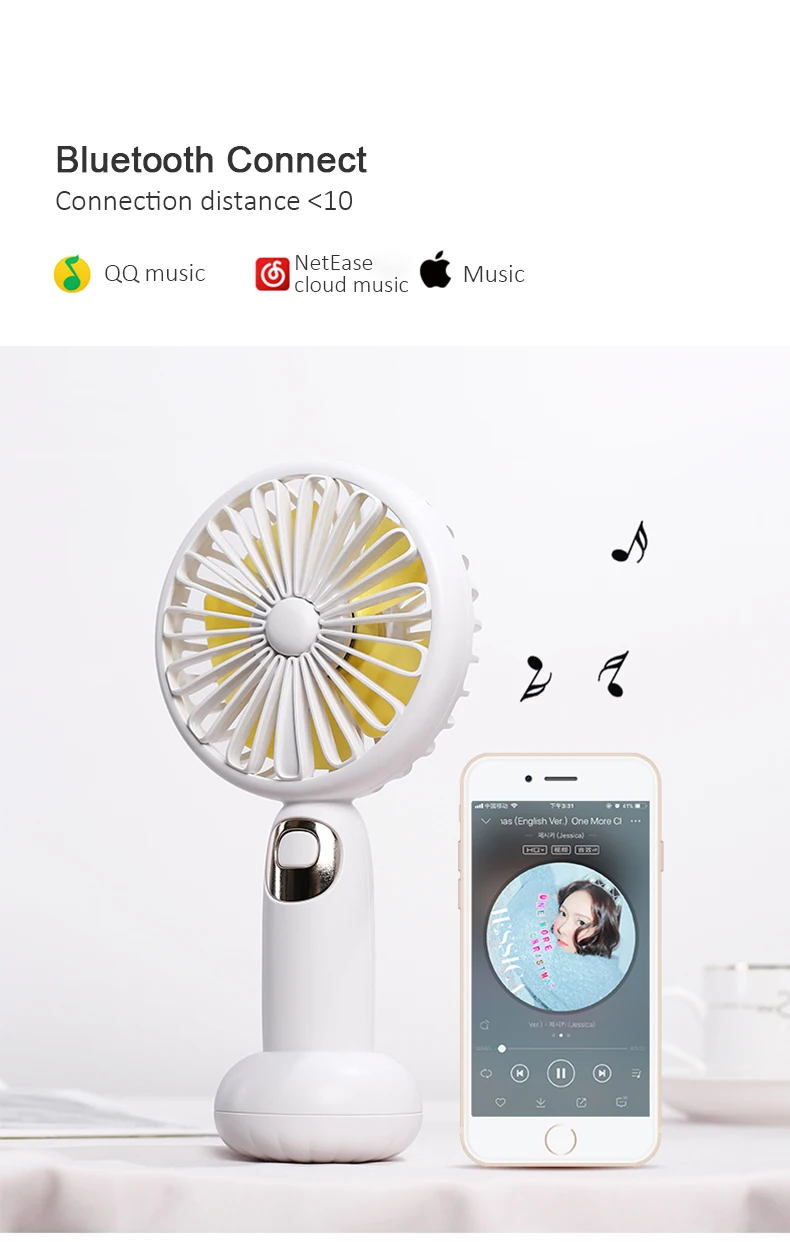 Mini Ventilador USB Fan Multifunction Rechagable Portable Bluetooth Speaker Handheld USB Cooling Fan Cooler Gadget Office Gadget