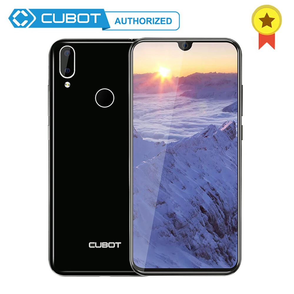 Cubot R19 Android 9,0 3 ГБ 32 ГБ MT6761 четырехъядерный смартфон с отпечатком пальца 2800 мАч 5,71 ''Капля воды экран лицо ID мобильный телефон