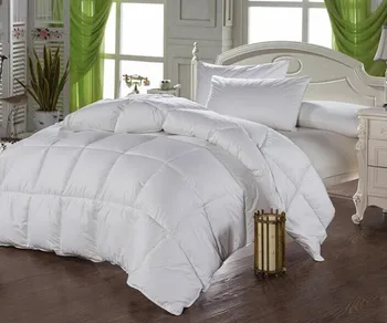 

high quality cotton fabric Duck down filling white winter queen size 200x230cm quilt comforter duvet