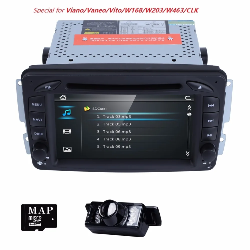 Flash Deal 2 Din 7 Inch Car DVD Player For Mercedes/Benz/CLK/W209/W203/W208/W463/W170/Vaneo/Viano/Vito/E210/C208 Canbus FM GPS Radio BT CAM 2