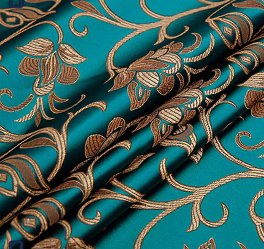 

vintage floral Brocade Fabric Damask Jacquard Apparel Costume Upholstery Furnishing crafts Material cushion fabric 75CM*50CM