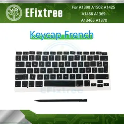 10 комплектов ключи Французская клавиатура для ноутбука Macbook Pro Air 13 15 ''A1370 A1465 A1466 A1369 A1425 A1398 A1502 Чехлы для клавиш ключ Шапки 2010-2015