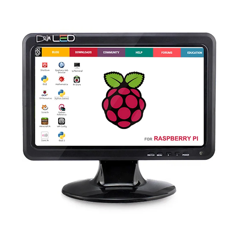 Elecrow 10,1 дюймов Raspberry Pi 3 дисплей монитор 1080P HDMI экран 1024x600 TFT lcd Портативный HD дисплей VGA монитор для Ras Pi 3