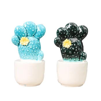 

Nordic Small Fresh Ceramic Cactus Ornaments Creative Decor Crafts Gifts Coffee Shop Desktop Home Decoration Accessories Modern