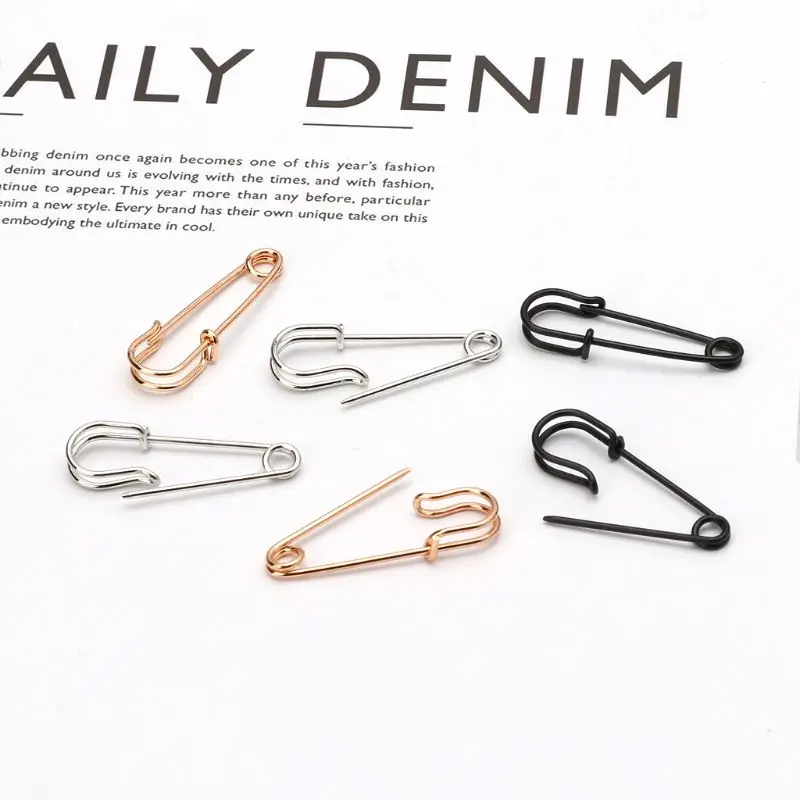 

Punk Hip Hop Safety Pin Shape Stud Earring Ear Threader Fashion Korean Jewelry