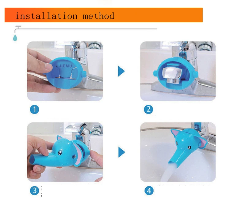 Милый кран для раковины в ванной комнате, расширитель для краба, для детей, для мытья рук, расширитель для детей, для мытья рук, для воды Guid