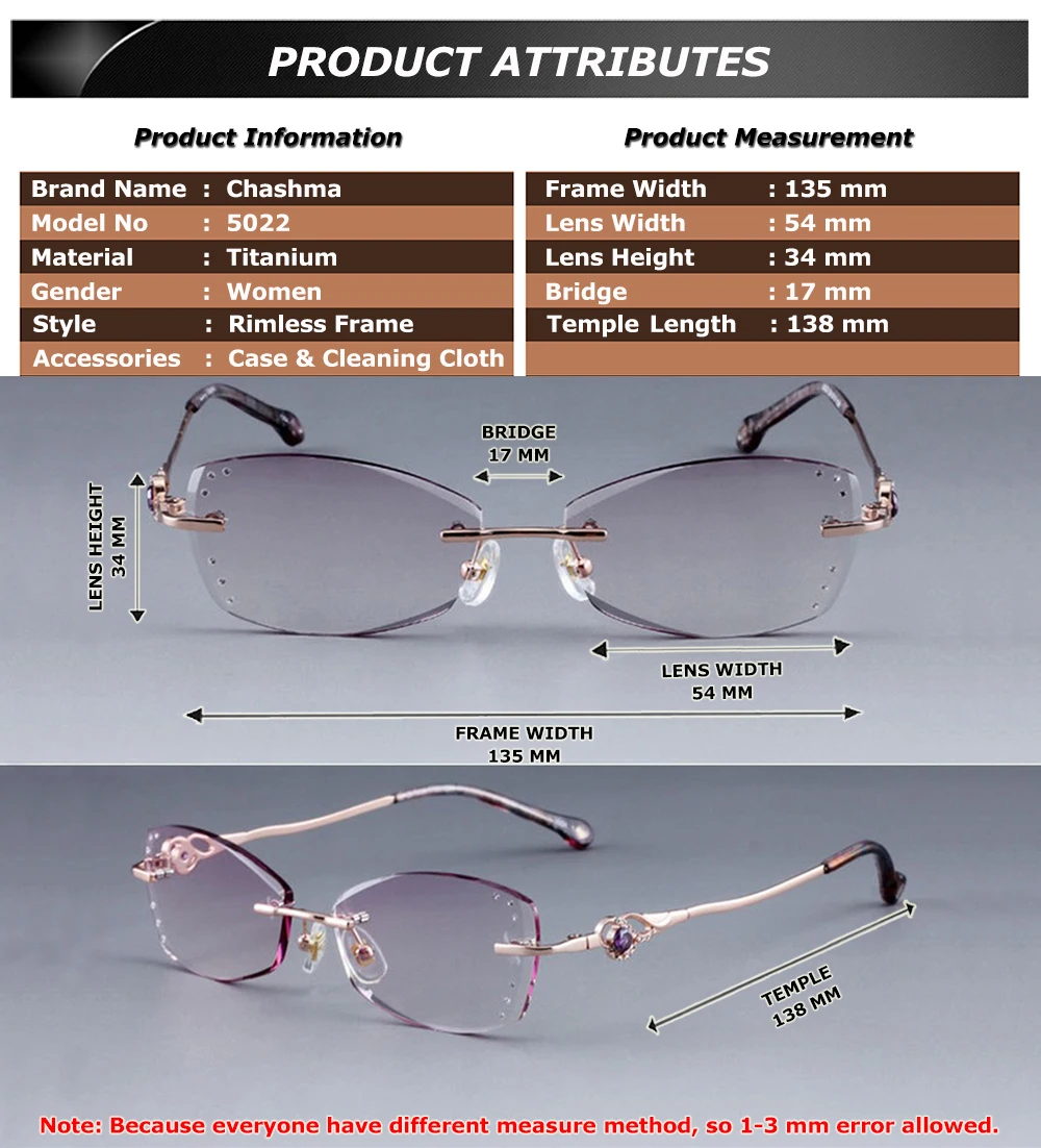 Chashma Lenti Colorate Lenti da Vista di Marca Del Rhinestone Del Diamante  Delle Donne di Modo Viola Telaio in Titanio Occhiali da Vista|titanium  frame eyeglasses|brand frame eyeglassframe eyeglasses - AliExpress