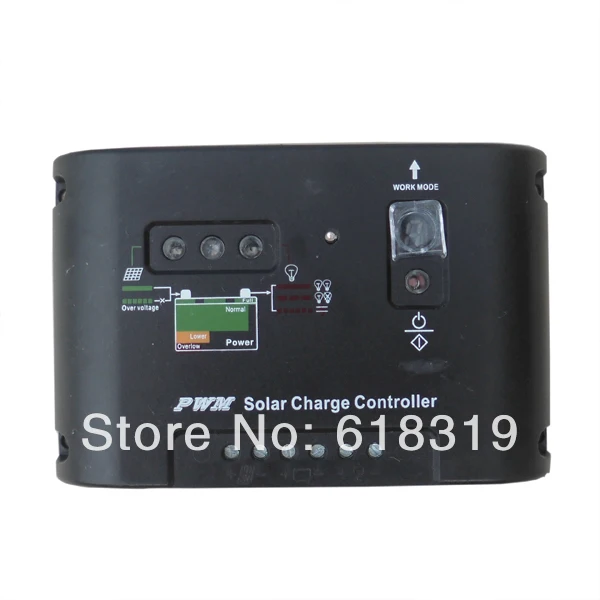 

10 pcs/a lot LED Charger 10A 12V24V Solar Panel Battery high performance Solar Charge Montroller PV System Black