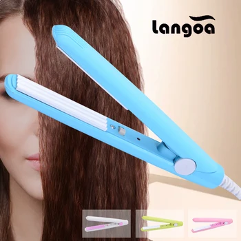 

2020 The New Mini icon Ceramic Electronic Hair Straighteners Dry & Wet Professional Curler Styling Tools EU Plug