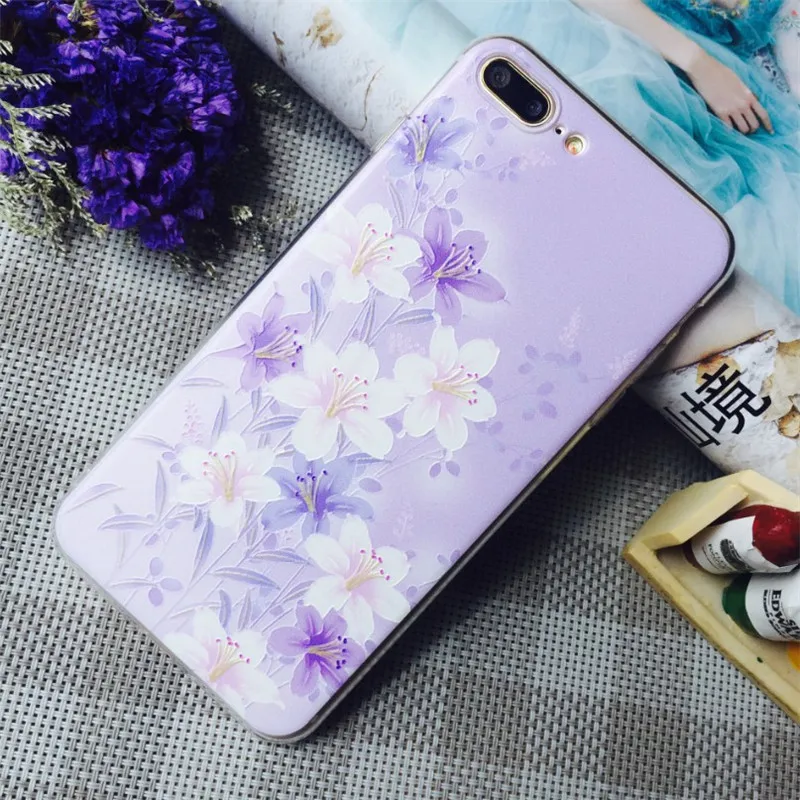 Рельефный чехол для телефона с рисунком iphone 6 s Puls 7 8 Plus 5 5S X цветной модный 3D олень