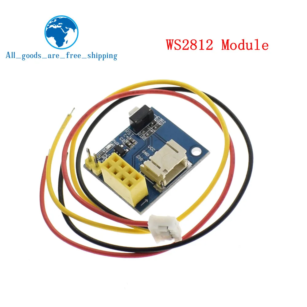 TZT ESP8266 ESP-01 ESP-01S RGB светодиодный модуль контроллера для Arduino IDE WS2812 светильник кольцо умный электронный DIY - Цвет: WS2812 RGB Module