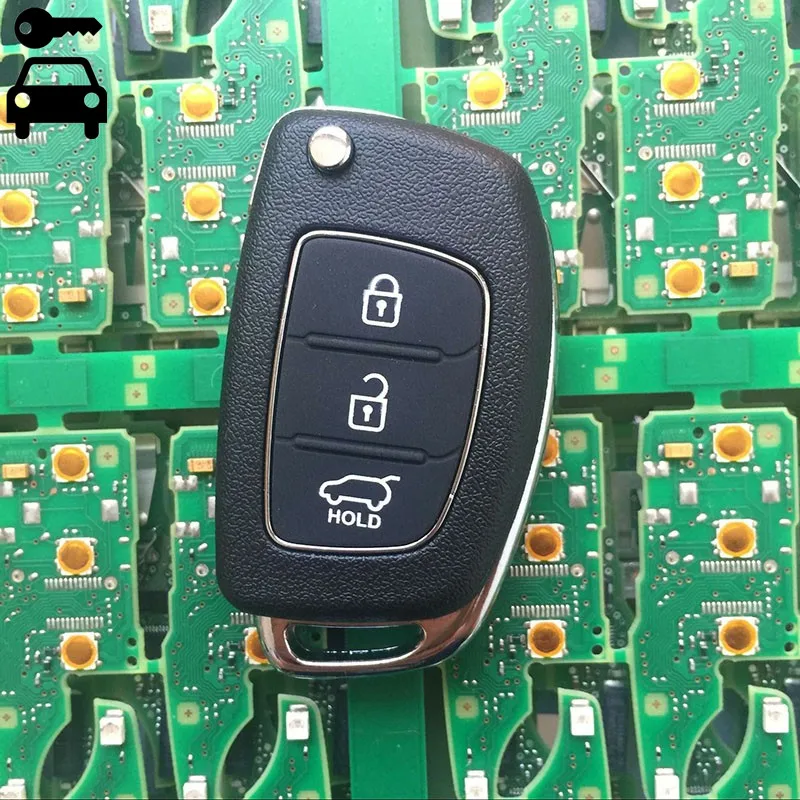 

Car Folding Remote Key 3 Buttons 433mhz with ID46 Chip for Hyundai i30 Solaris Elantra IX35 Accent Remote Car Key Fob