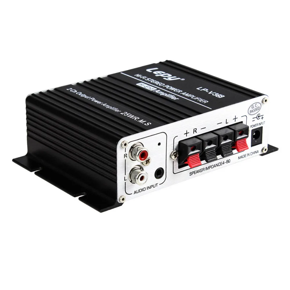 Lepy Mini 700 Вт Hi Fi 12 в стерео усилитель MP3 для iPod мотоциклетный автомобильный