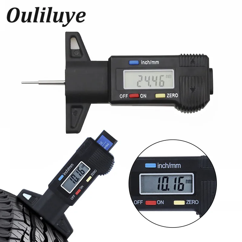 

Digital Car Tyre Tire Tread Depth Gauge Meter Measurer Tool Caliper Thickness Gauges LCD Display tpms Tire Monitoring System